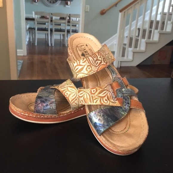 Spring Step L'Artiste Caiman Slide Sandal, Womans Size US 9.5 EU 40 - Picture 3 of 11